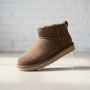 NEW UGG men's classic ultra mini boot in hickory